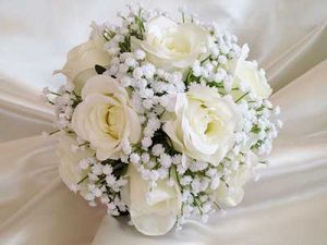 White Rose Posy The Perfect Piece Bridal Flowers